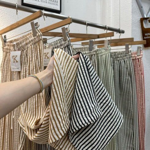 Summer Casual Stripe Loose Trousers